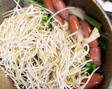 つる紫ともやしウインナーのオイスター炒め作り方4写真