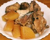 あら煮三段活用│鰤あら煮→煮豆腐→卵とじ作り方1写真
