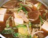 あら煮三段活用│鰤あら煮→煮豆腐→卵とじ作り方2写真