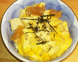 あら煮三段活用│鰤あら煮→煮豆腐→卵とじ作り方3写真