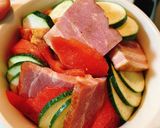 ズボラすぎ！夏野菜のチーズ焼き作り方1写真