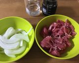⁑すき焼きのたれで作る、一人分牛丼⁑作り方1写真