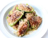 お弁当にも【ピーマンの肉詰め】ソース不要作り方9写真