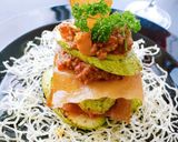 挽き肉.春雨.春巻の皮で作るミルフィーユ作り方7写真