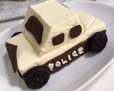 誕生日★レアチーズの立体パトカーケーキ作り方12写真