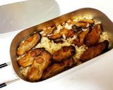 メスティンで牡蠣のオイル漬け炊き込みご飯作り方4写真
