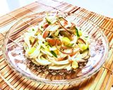 カニカマ・茗荷・胡瓜・コーンの素麺サラダ作り方7写真