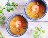 エビとオクラの冷やし茶碗蒸し作り方5写真