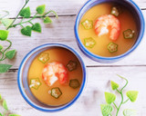 エビとオクラの冷やし茶碗蒸し作り方5写真