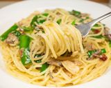 オイルサーディンとニラのパスタ作り方11写真