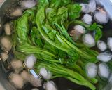 春菊とツナのごま和え作り方1写真