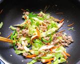 エビたっぷり焼きビーフン作り方6写真
