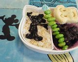 キャラ弁★ミッキーマウス（シルエット）★作り方3写真