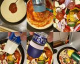 ナポリピッツァ生地で　ベジタブルピッツァ作り方3写真