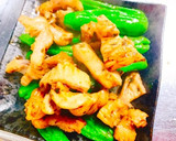 コブクロとシシトウの青のり炒め作り方9写真
