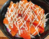 サーモンのガーリック漬けマヨ丼作り方7写真