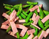 ししとうとベーコンの炒め物作り方3写真