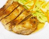 梅肉たれで♡照り焼きチキン作り方4写真