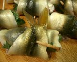✿鮎の梅しそ巻き揚げ✿作り方3写真