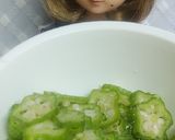 リカちゃん♡生おくらと都こんぶ和え作り方6写真
