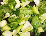 チンゲンサイと牛肉の炒め物♪作り方1写真