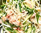 カニカマ・茗荷・胡瓜・コーンの素麺サラダ作り方6写真