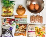 カレー味のパイナップルチャーハン作り方1写真