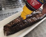鰻の蒲焼きに似せたチョコレートクレープ作り方8写真