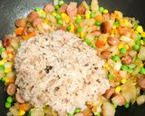カレー味のパイナップルチャーハン作り方8写真