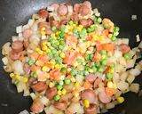カレー味のパイナップルチャーハン作り方7写真