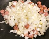 カレー味のパイナップルチャーハン作り方6写真