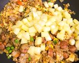 カレー味のパイナップルチャーハン作り方10写真
