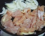 胸肉・じゃが芋のケチャップ炒め♪大葉入り作り方4写真