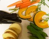 ビーツと牛スネ肉と野菜素揚げスープカレー作り方11写真