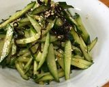 塩昆布が決めて！千切りキュウリのナムル作り方2写真