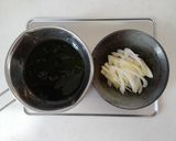 ベジ♪わかめと長ねぎのナムル作り方1写真