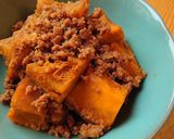 3つで味付け！かぼちゃのそぼろ煮作り方8写真