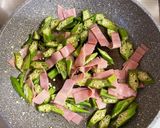 あと一品！オクラとベーコンのごま油炒め☆作り方3写真