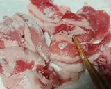 お弁当★豚肉&パプリカオイスター香味炒め作り方1写真