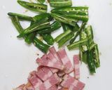 ベーコンと青唐辛子のレンジでパスタ作り方2写真