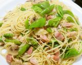 ベーコンと青唐辛子のレンジでパスタ作り方12写真