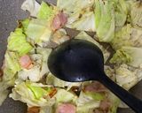 キャベツのガリバタベーコン炒め作り方3写真