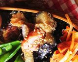 弁当★ナス+ちくわ+ソーセージ梅ゴマぽん作り方4写真