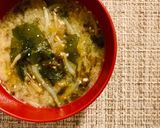 韓国のり☆もやし☆わかめのお味噌汁作り方6写真
