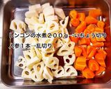 鶏肉とレンコンの煮物作り方2写真