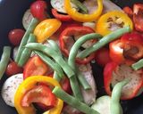 鳥の生姜焼きと夏野菜添え作り方3写真