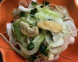 キャベツと油揚げのレンジ蒸し和え作り方3写真