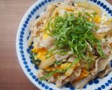 豚バラとたっぷり大葉の卵丼！作り方7写真