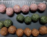 オートミールの三色だんご　カモフラ饅頭作り方7写真
