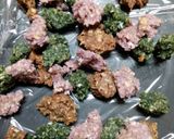 オートミールの三色だんご　カモフラ饅頭作り方9写真